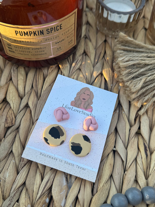 Knots and Cheetah studs